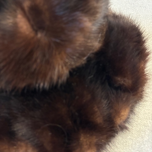 Gorgeous Vintage Wide Brimmed Brown Fur Hat Neiman Marcus - Picture 2 of 7